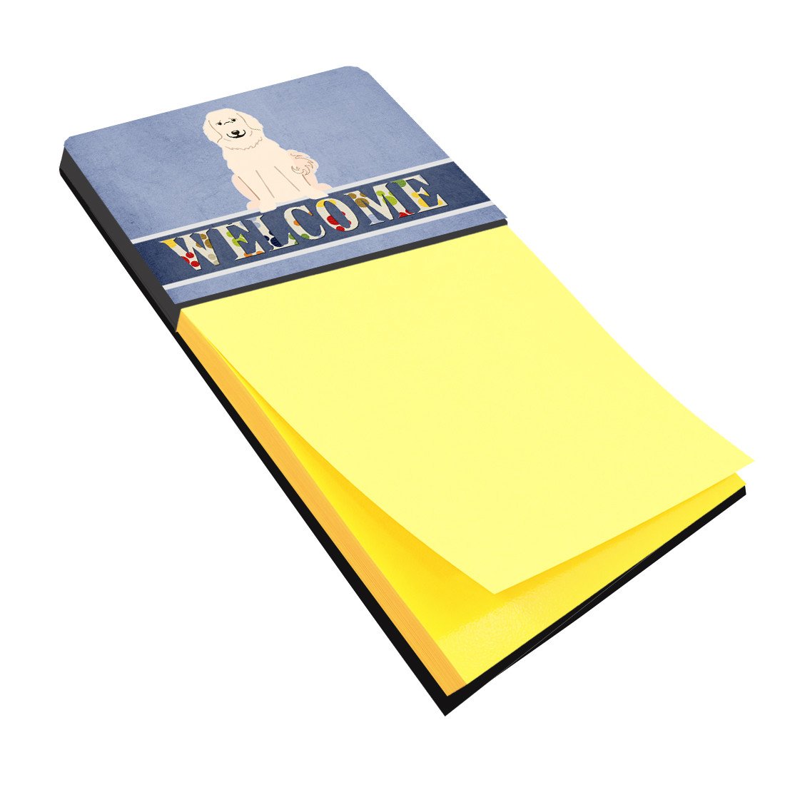 Great Pyrenese Welcome Sticky Note Holder BB5664SN by Caroline&#39;s Treasures