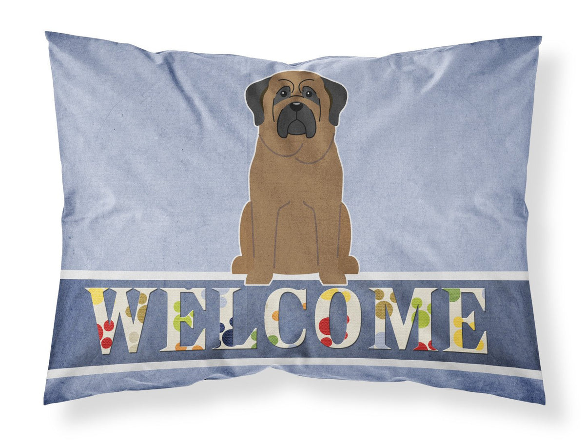Bullmastiff Welcome Fabric Standard Pillowcase BB5665PILLOWCASE by Caroline&#39;s Treasures