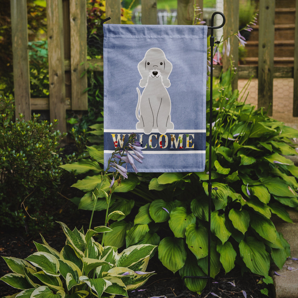 Bedlington Terrier Blue Welcome Flag Garden Size BB5671GF  the-store.com.