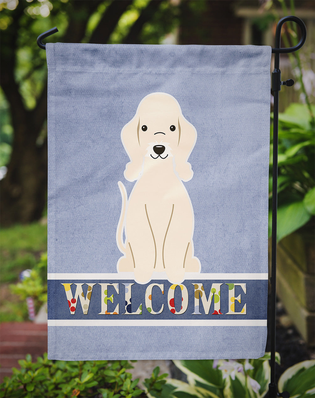 Bedlington Terrier Sandy Welcome Flag Garden Size BB5672GF