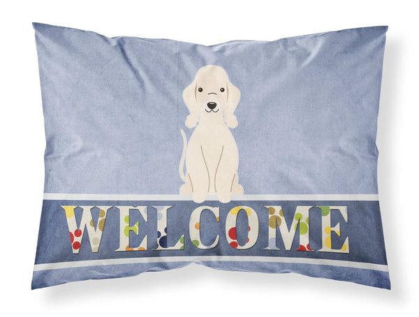 Bedlington Terrier Sandy Welcome Fabric Standard Pillowcase BB5672PILLOWCASE by Caroline's Treasures
