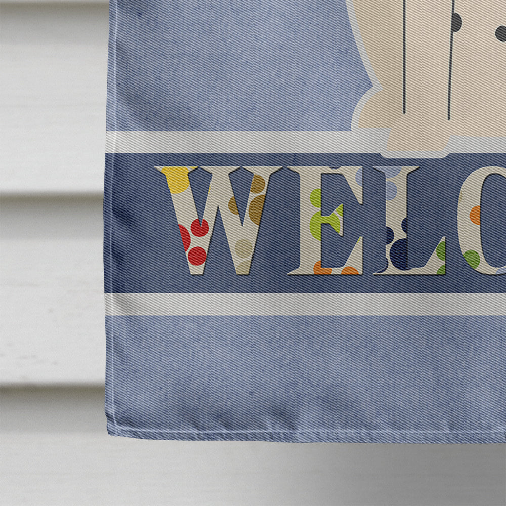 Dalmatian Welcome Flag Canvas House Size BB5678CHF