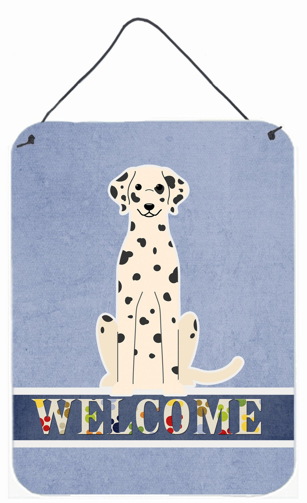 Dalmatian Welcome Wall or Door Hanging Prints BB5678DS1216 by Caroline's Treasures