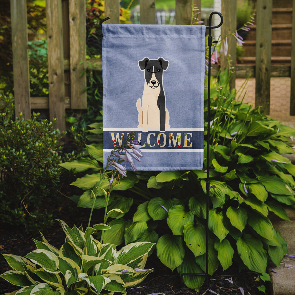 Smooth Fox Terrier Welcome Flag Garden Size BB5679GF  the-store.com.