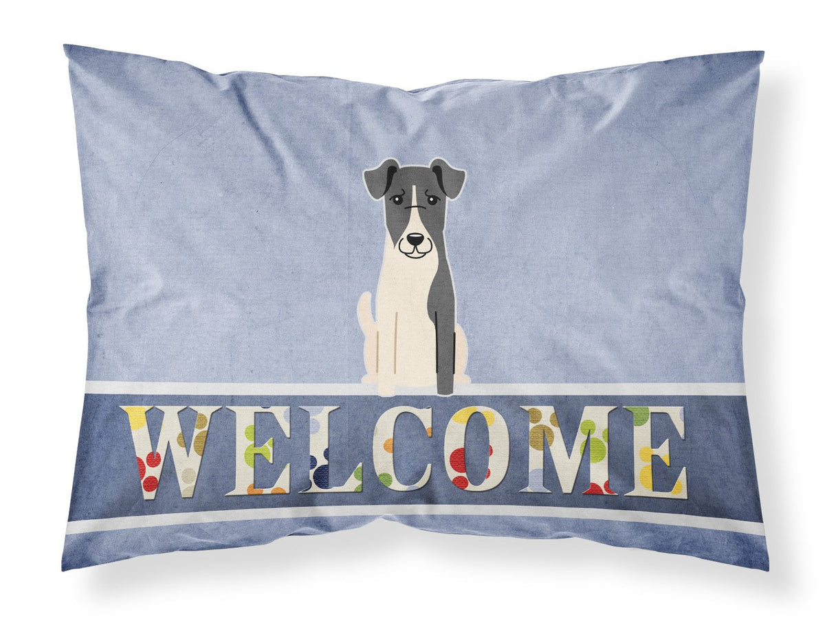 Smooth Fox Terrier Welcome Fabric Standard Pillowcase BB5679PILLOWCASE by Caroline&#39;s Treasures