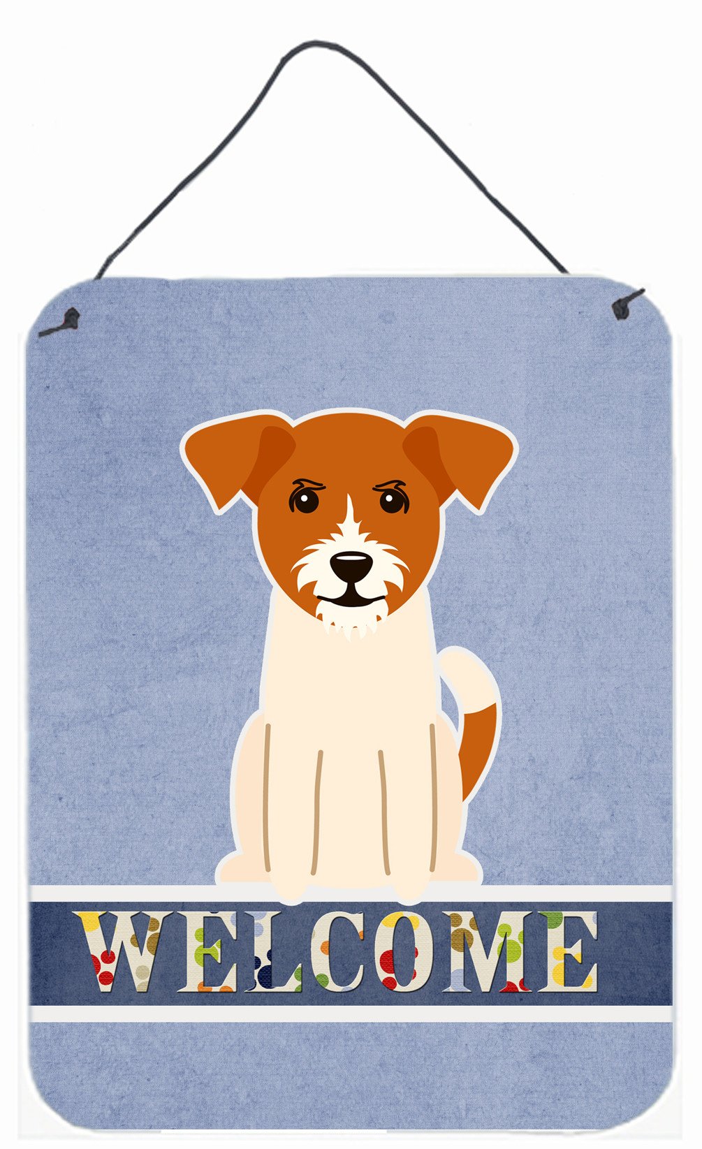 Jack Russell Terrier Welcome Wall or Door Hanging Prints BB5689DS1216 by Caroline&#39;s Treasures