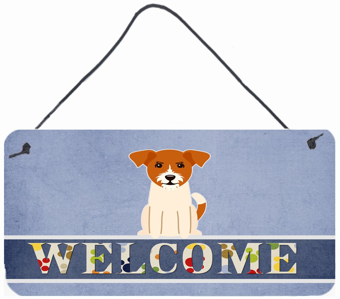 Jack Russell Terrier Welcome Wall or Door Hanging Prints BB5689DS812 by Caroline&#39;s Treasures