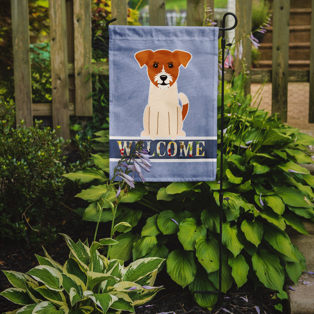 Jack Russell Terrier Welcome Flag Garden Size BB5689GF  the-store.com.