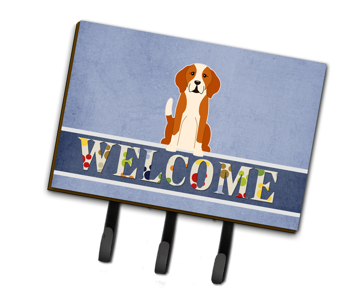 English Foxhound Welcome Leash or Key Holder BB5691TH68