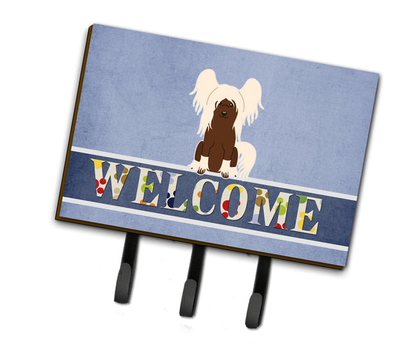 Chinese Crested Cream Welcome Leash or Key Holder BB5694TH68  the-store.com.