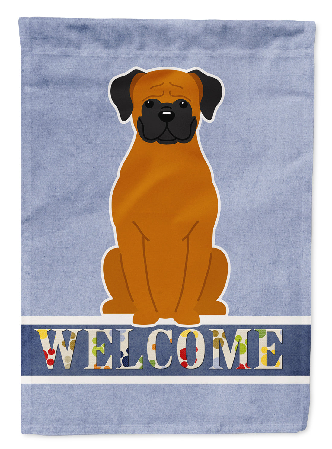 Fawn Boxer Welcome Flag Garden Size BB5696GF  the-store.com.