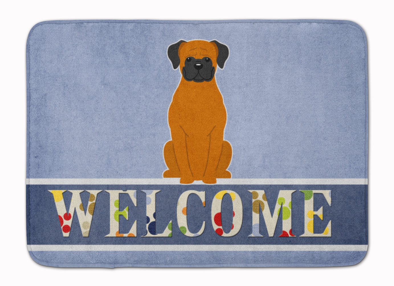 Fawn Boxer Welcome Machine Washable Memory Foam Mat BB5696RUG - the-store.com