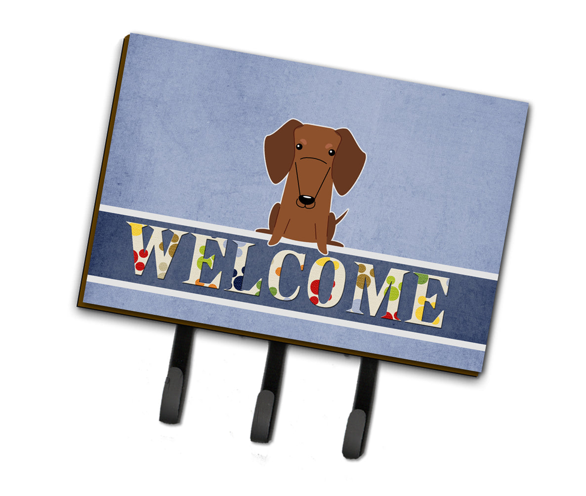 Dachshund Red Brown Welcome Leash or Key Holder BB5711TH68  the-store.com.