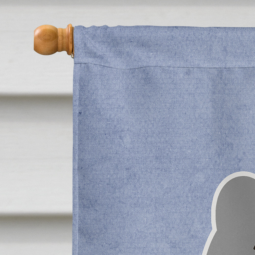 Chow Chow Blue Welcome Flag Canvas House Size BB5720CHF  the-store.com.