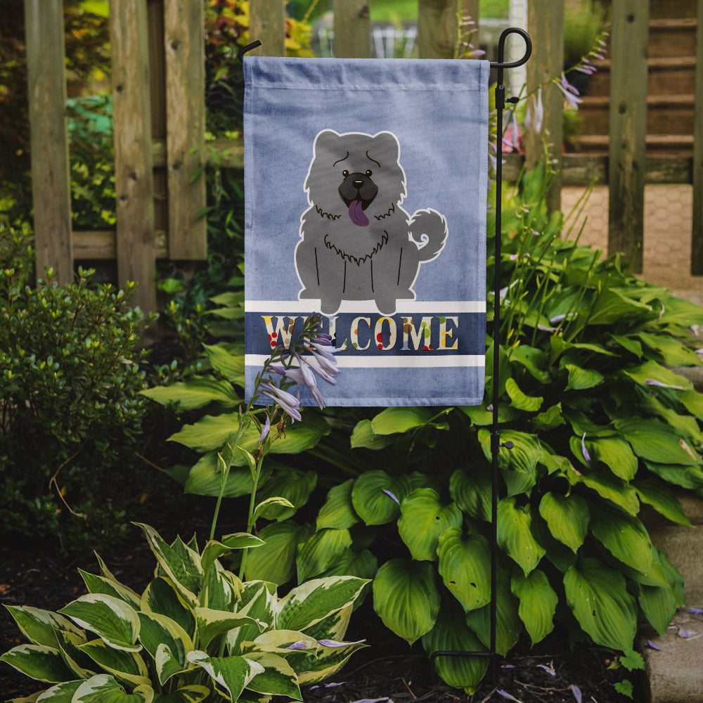 Chow Chow Blue Welcome Flag Garden Size BB5720GF  the-store.com.