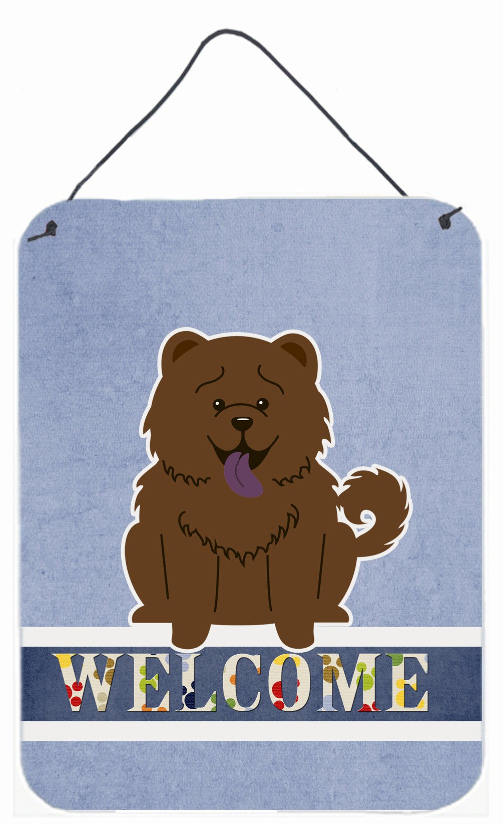 Chow Chow Chocolate Welcome Wall or Door Hanging Prints BB5722DS1216 by Caroline&#39;s Treasures