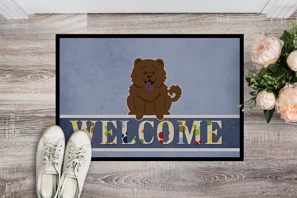 Chow Chow Chocolate Welcome Indoor or Outdoor Mat 18x27 BB5722MAT - the-store.com