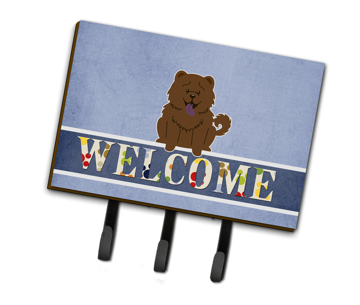 Chow Chow Chocolate Welcome Leash or Key Holder BB5722TH68  the-store.com.