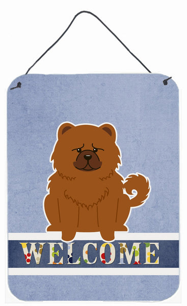 Chow Chow Red Welcome Wall or Door Hanging Prints BB5723DS1216 by Caroline's Treasures