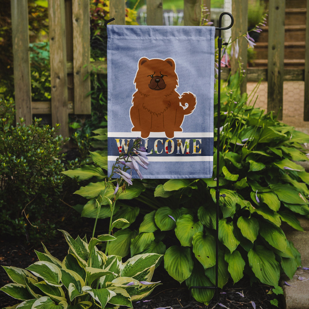 Chow Chow Red Welcome Flag Garden Size BB5723GF  the-store.com.