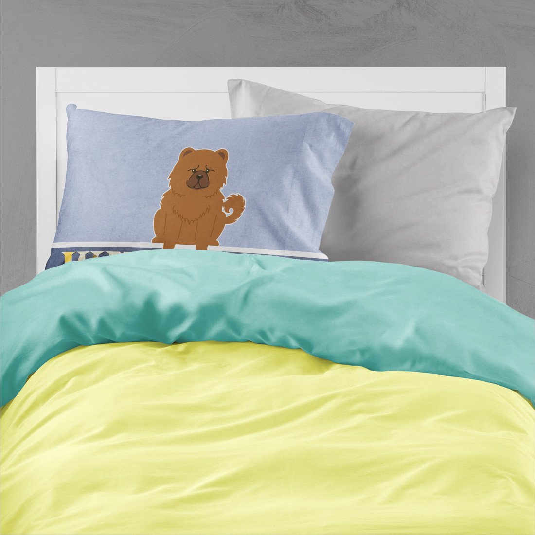 Chow Chow Red Welcome Fabric Standard Pillowcase BB5723PILLOWCASE by Caroline's Treasures