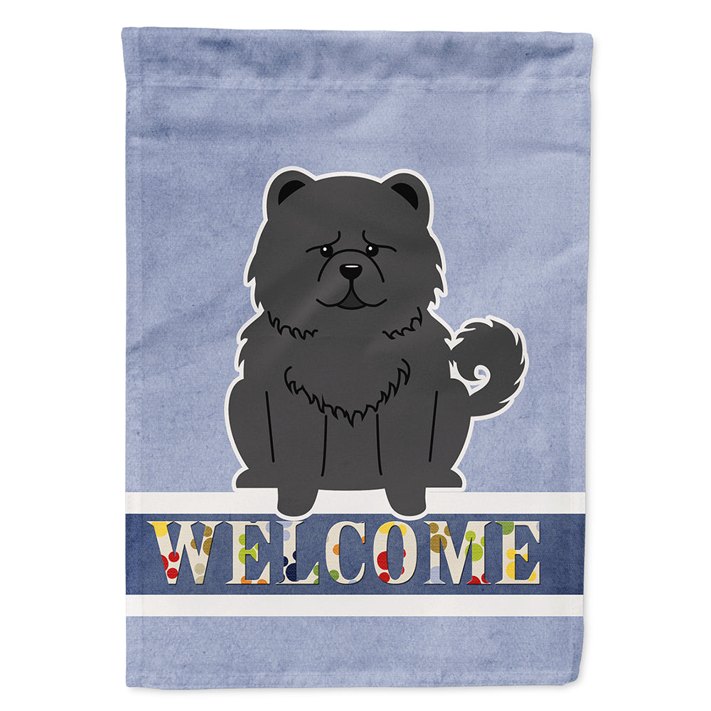 Chow Chow Black Welcome Flag Canvas House Size BB5724CHF