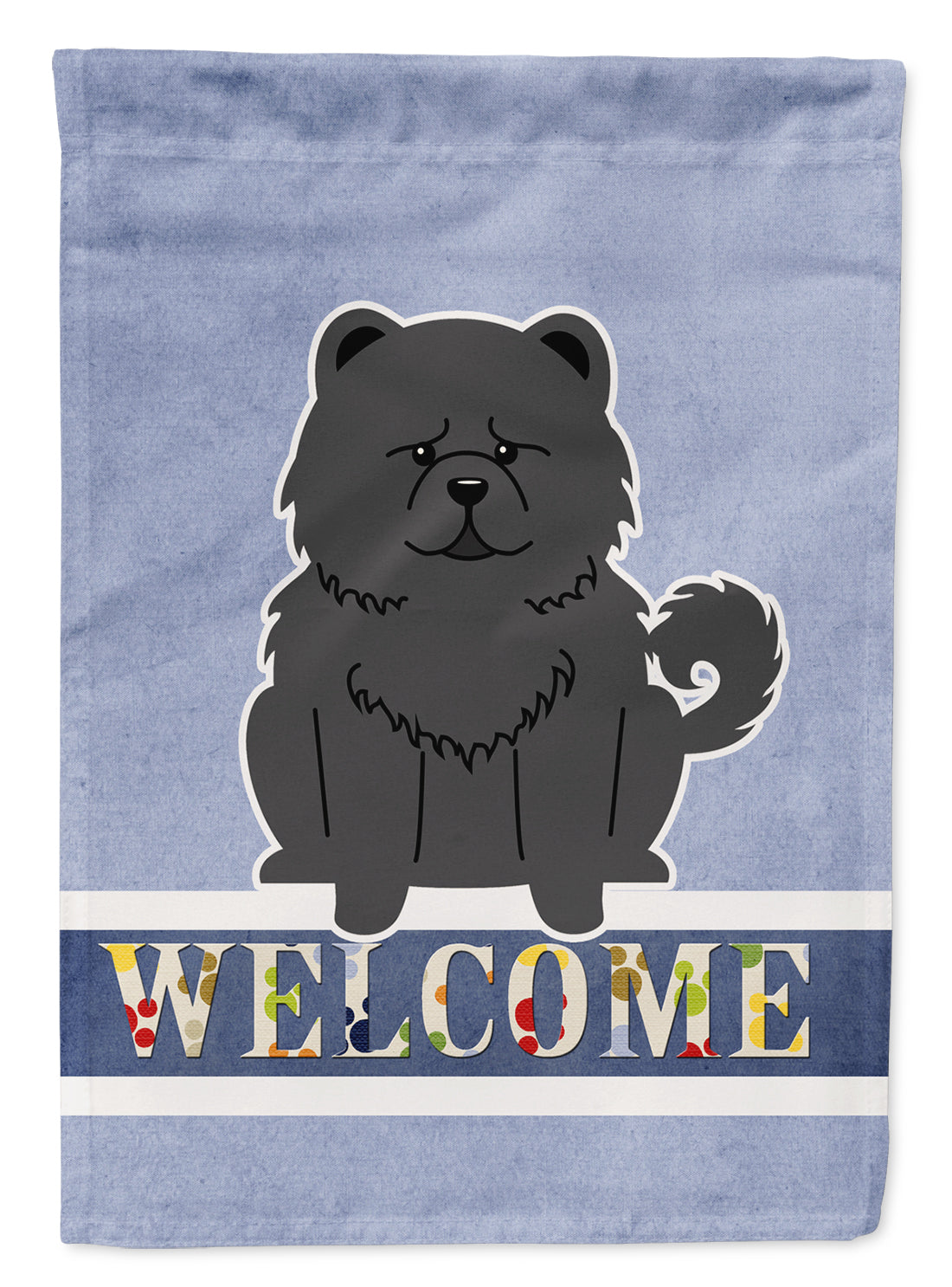 Chow Chow Black Welcome Flag Garden Size BB5724GF