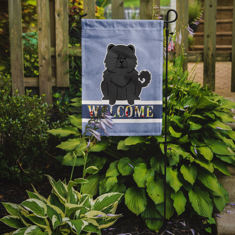 Chow Chow Black Welcome Flag Garden Size BB5724GF