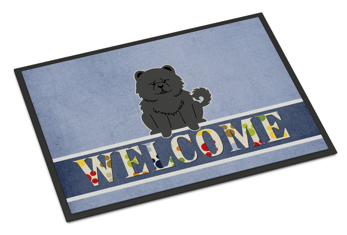 Chow Chow Black Welcome Indoor or Outdoor Mat 18x27 BB5724MAT - the-store.com