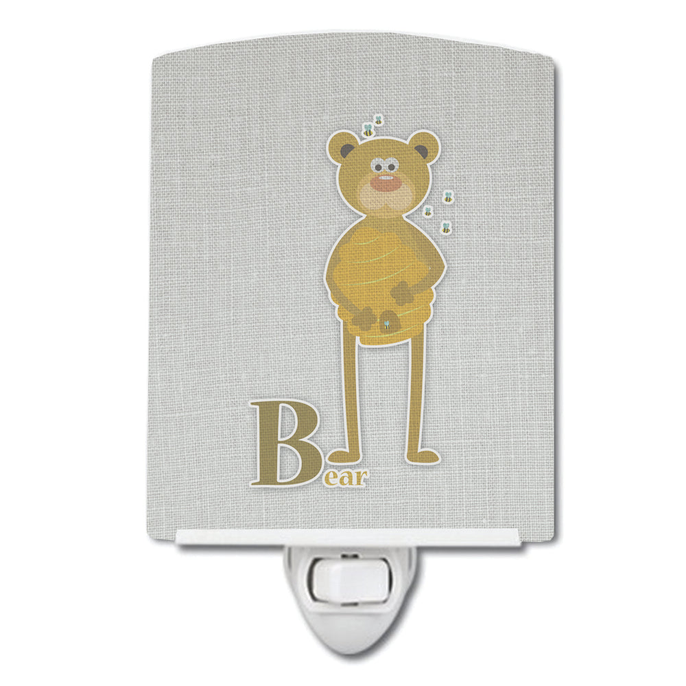 Alphabet B for Bear Ceramic Night Light BB5727CNL - the-store.com