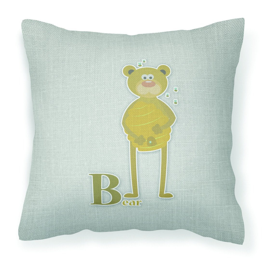 Alphabet B for Bear Fabric Decorative Pillow BB5727PW1818 by Caroline&#39;s Treasures