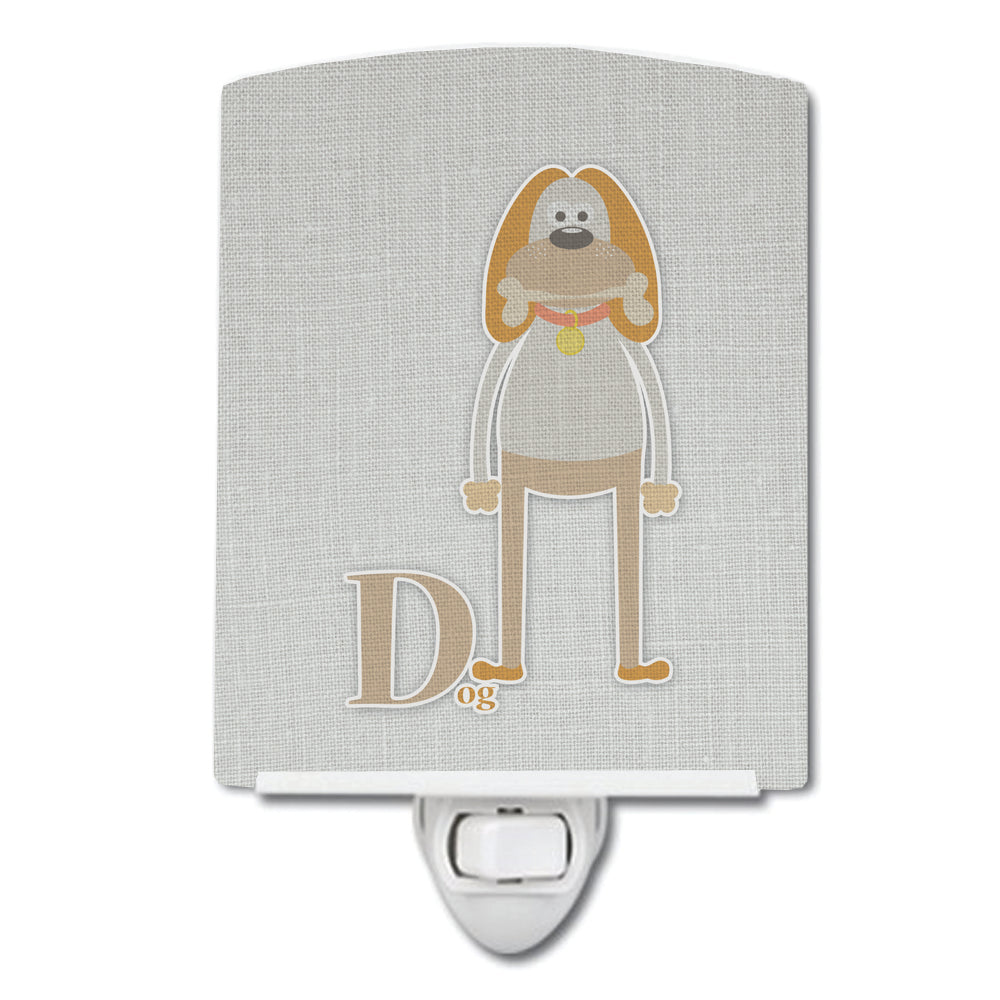 Alphabet D for Dog Ceramic Night Light BB5729CNL - the-store.com