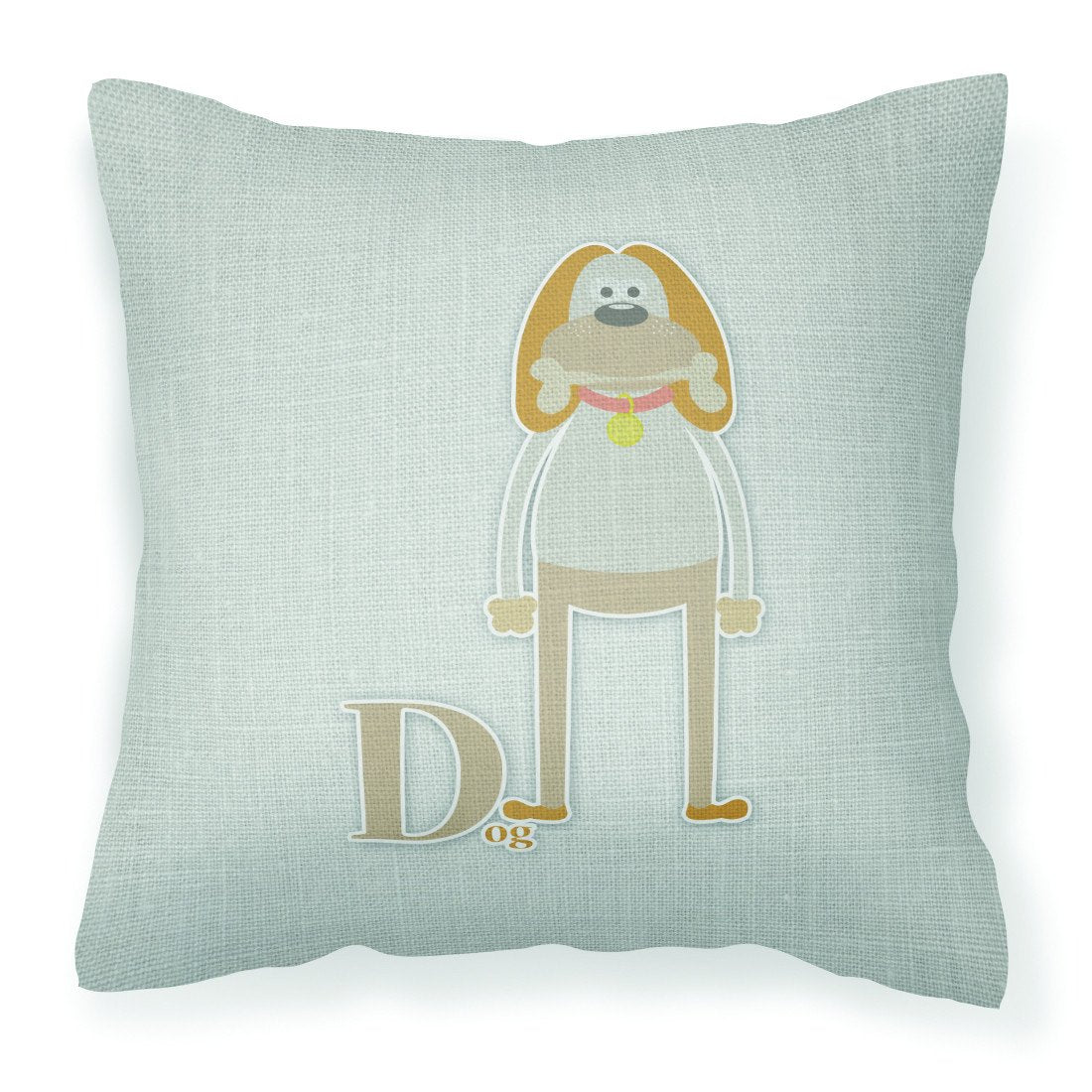 Alphabet D for Dog Fabric Decorative Pillow BB5729PW1818 by Caroline's Treasures
