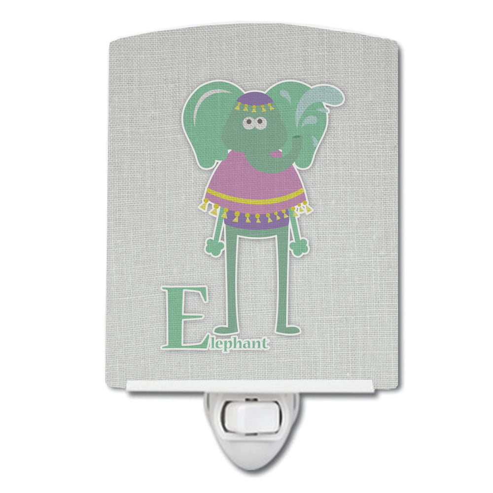 Alphabet E for Elephant Ceramic Night Light BB5730CNL - the-store.com