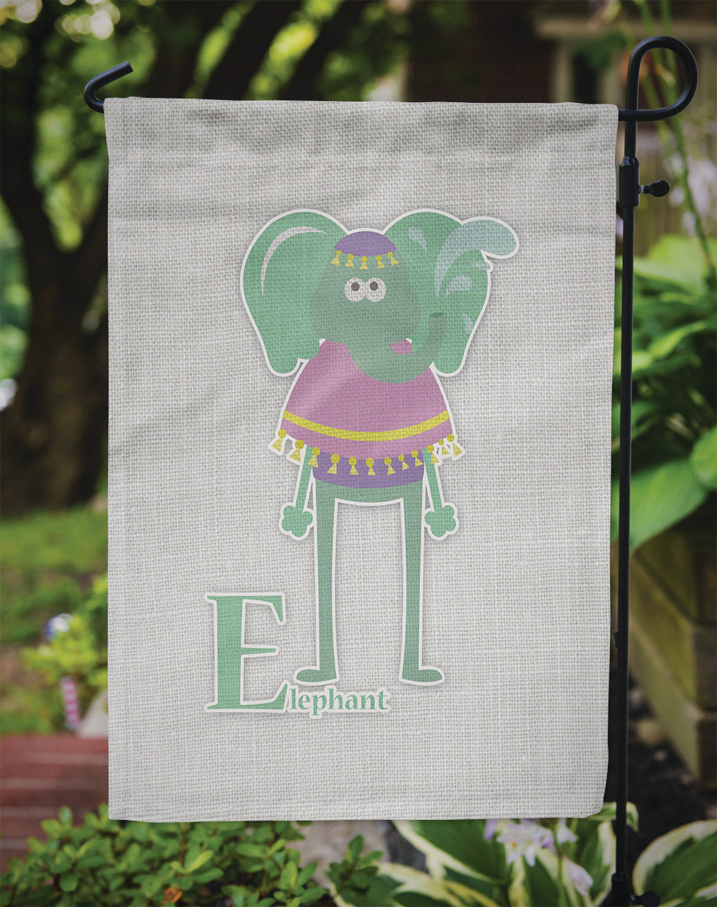 Alphabet E for Elephant Flag Garden Size BB5730GF  the-store.com.