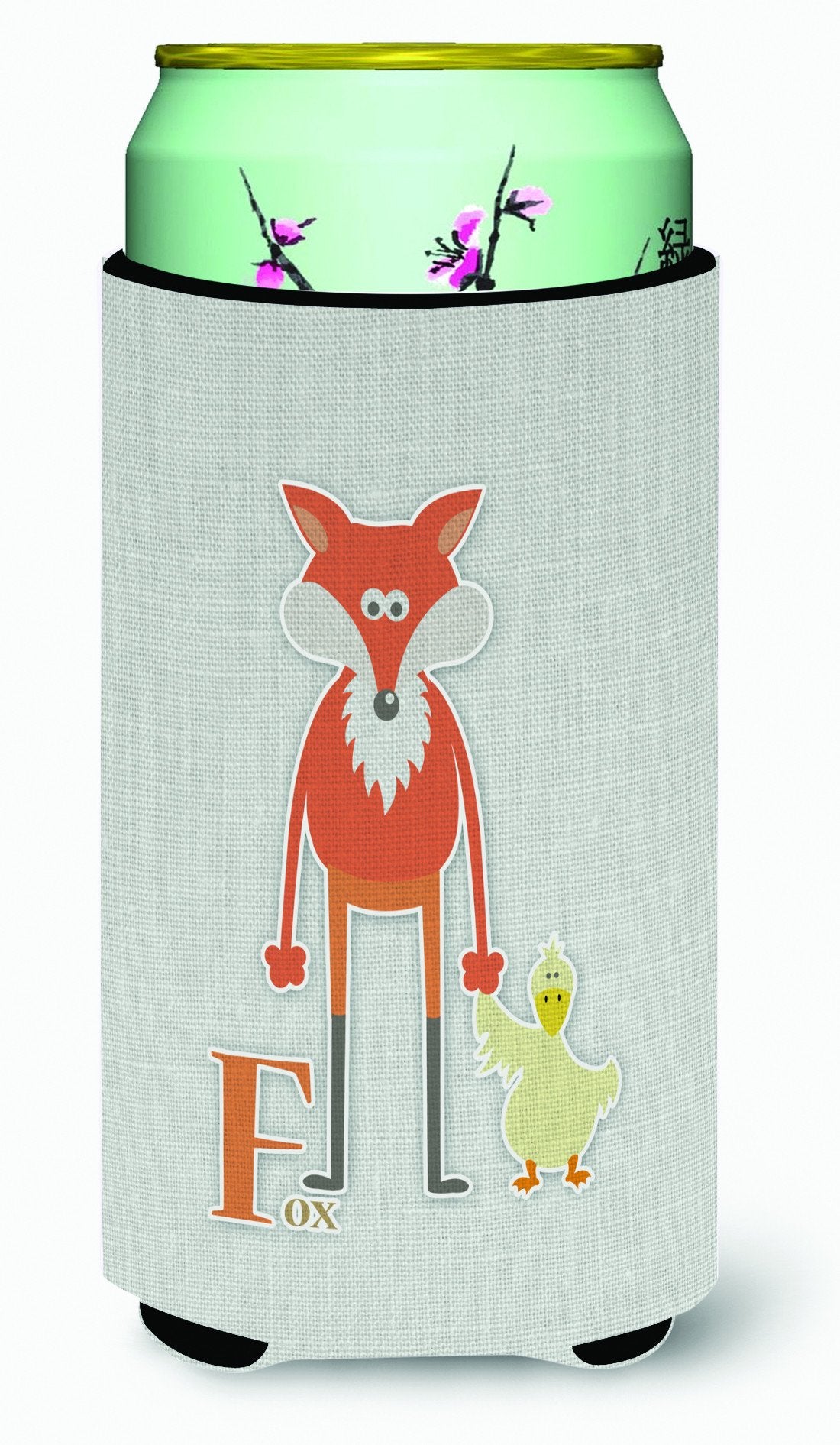 Alphabet F for Fox Tall Boy Beverage Insulator Hugger BB5731TBC by Caroline&#39;s Treasures