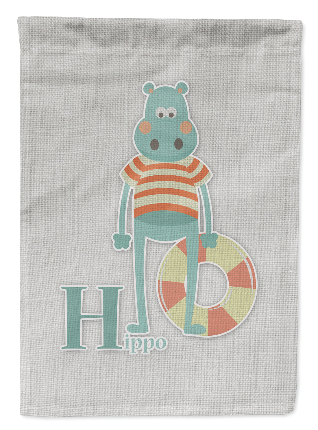 Alphabet H for Hippopotamus Flag Garden Size BB5733GF  the-store.com.