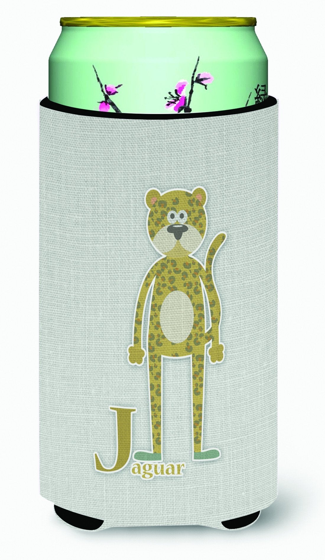 Alphabet J for Jaguar Tall Boy Beverage Insulator Hugger BB5735TBC by Caroline&#39;s Treasures