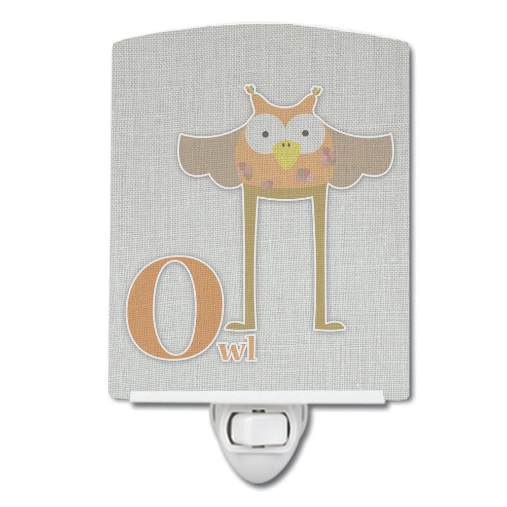 Alphabet O for Owl Ceramic Night Light BB5740CNL - the-store.com