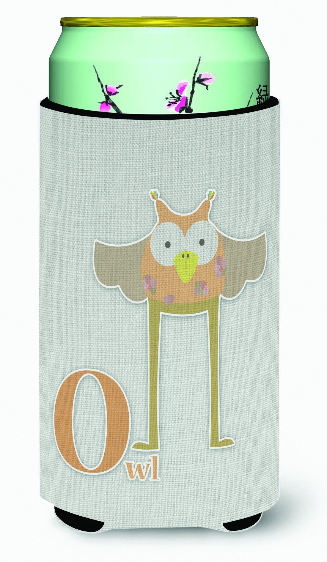 Alphabet O for Owl Tall Boy Beverage Insulator Hugger BB5740TBC by Caroline&#39;s Treasures