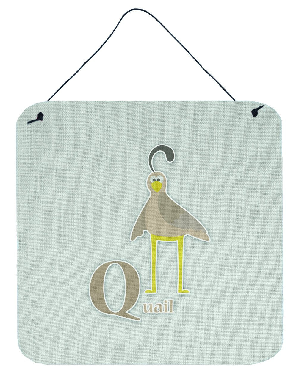 Alphabet Q for Quail Wall or Door Hanging Prints BB5742DS66 by Caroline's Treasures