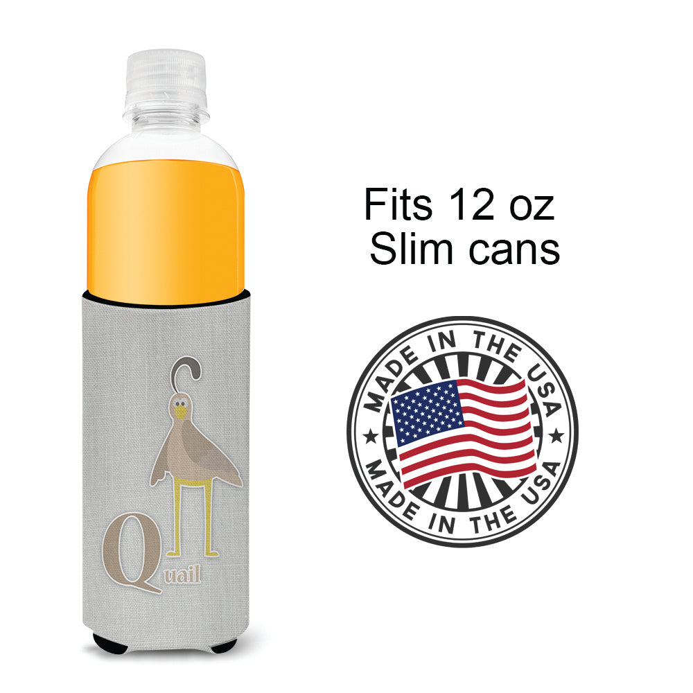 Alphabet Q for Quail  Ultra Hugger for slim cans BB5742MUK  the-store.com.