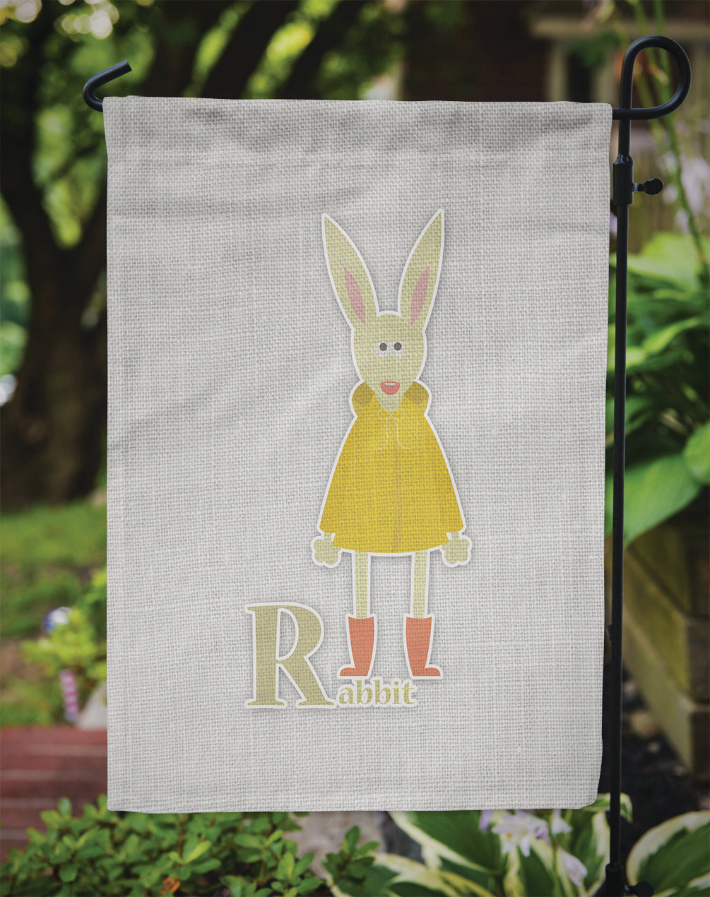 Alphabet R for Rabbit Flag Garden Size BB5743GF  the-store.com.