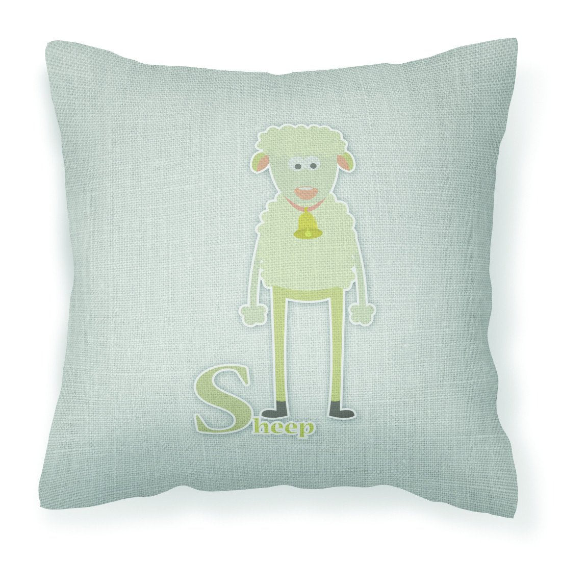 Alphabet S for Sheep Fabric Decorative Pillow BB5744PW1818 by Caroline's Treasures