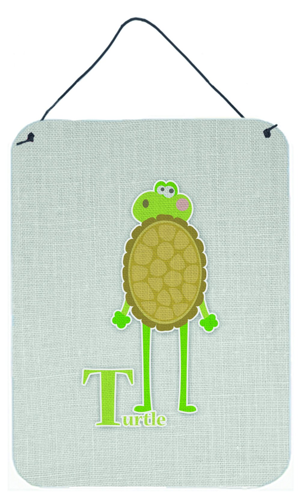 Alphabet T for Turtle Wall or Door Hanging Prints BB5745DS1216 by Caroline&#39;s Treasures
