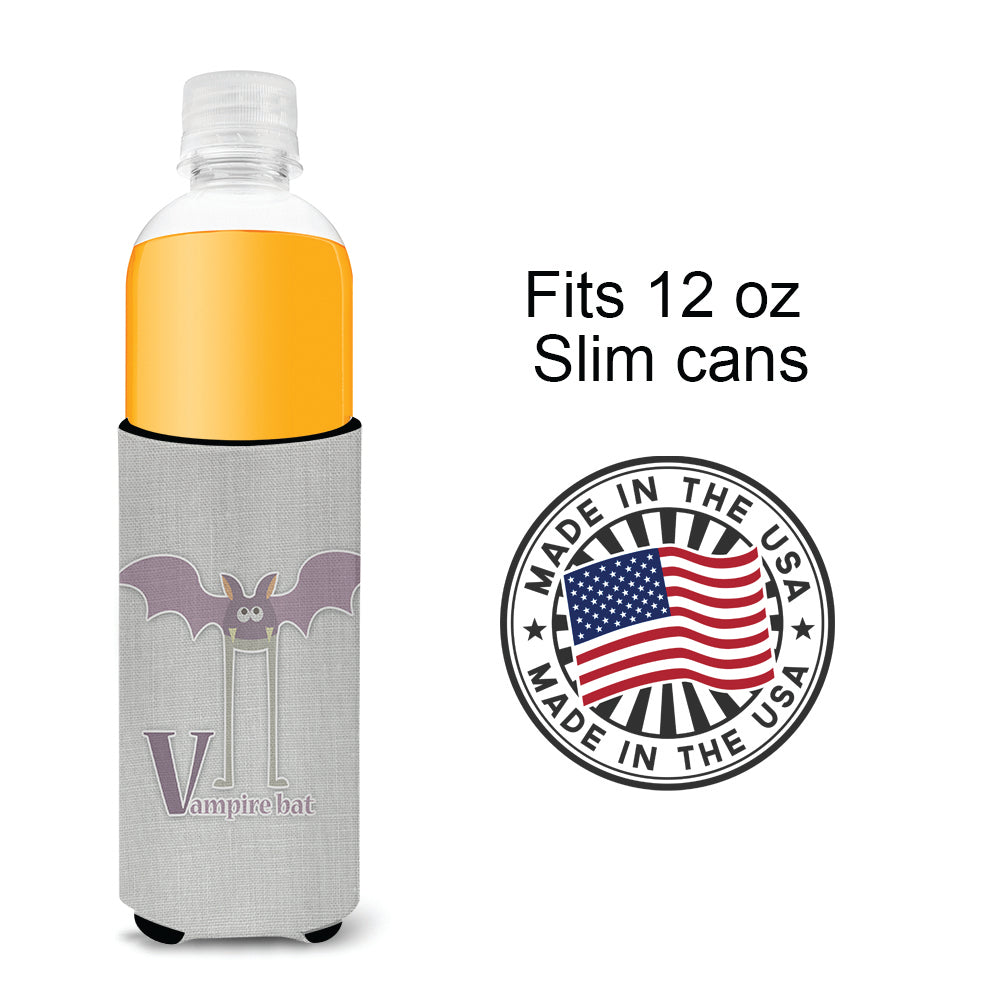Alphabet V for Vampire Bat  Ultra Hugger for slim cans BB5747MUK  the-store.com.