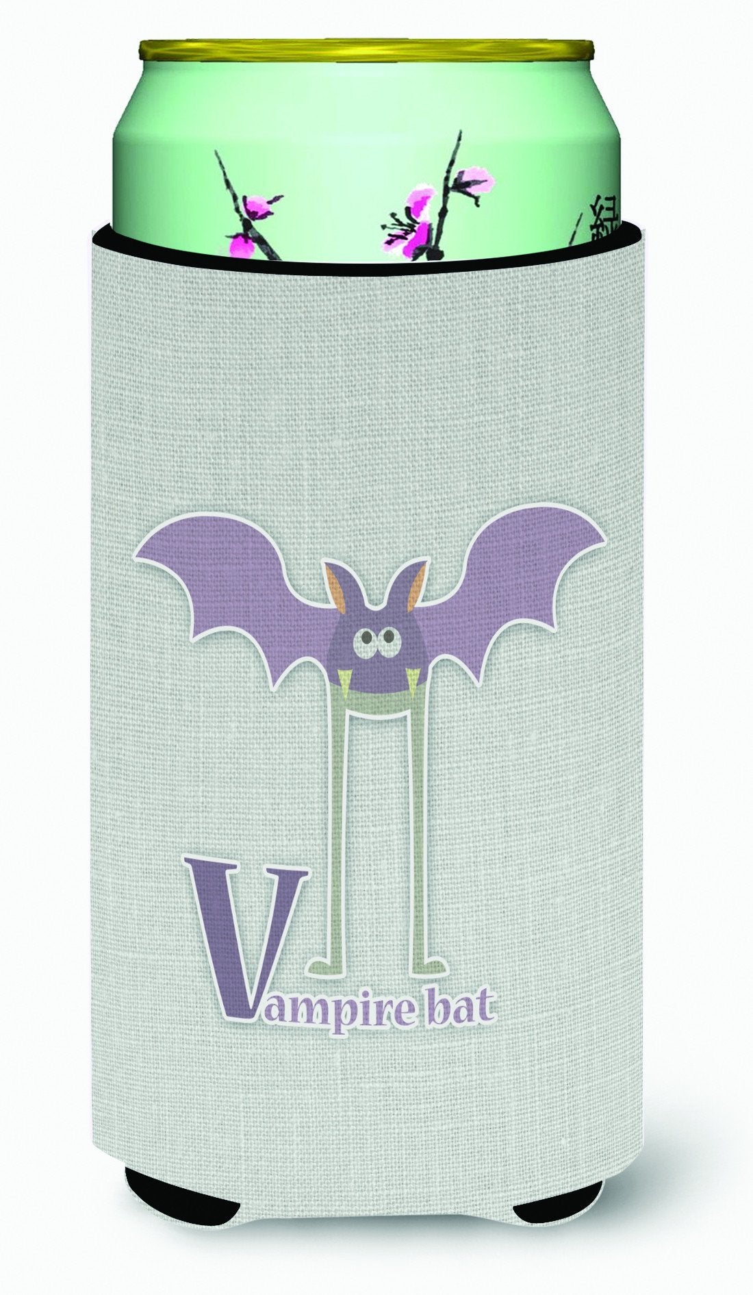 Alphabet V for Vampire Bat Tall Boy Beverage Insulator Hugger BB5747TBC by Caroline&#39;s Treasures