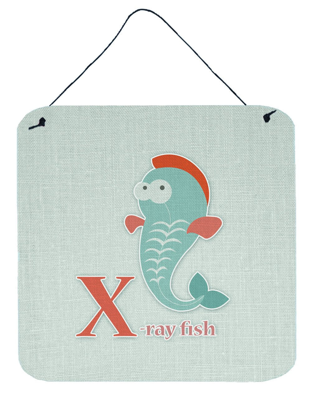Alphabet X for Xray Fish Wall or Door Hanging Prints BB5749DS66 by Caroline's Treasures