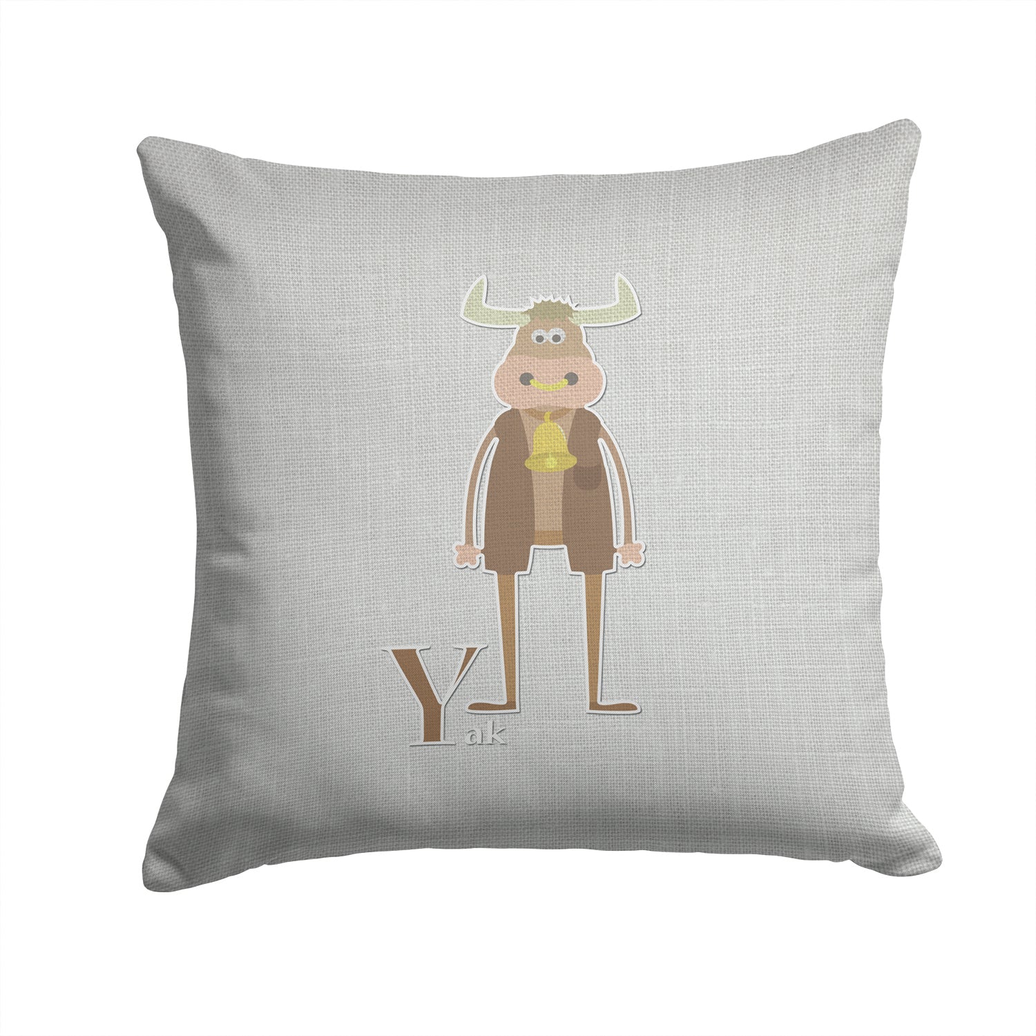 Alphabet Y for Yak Fabric Decorative Pillow BB5750PW1414 - the-store.com
