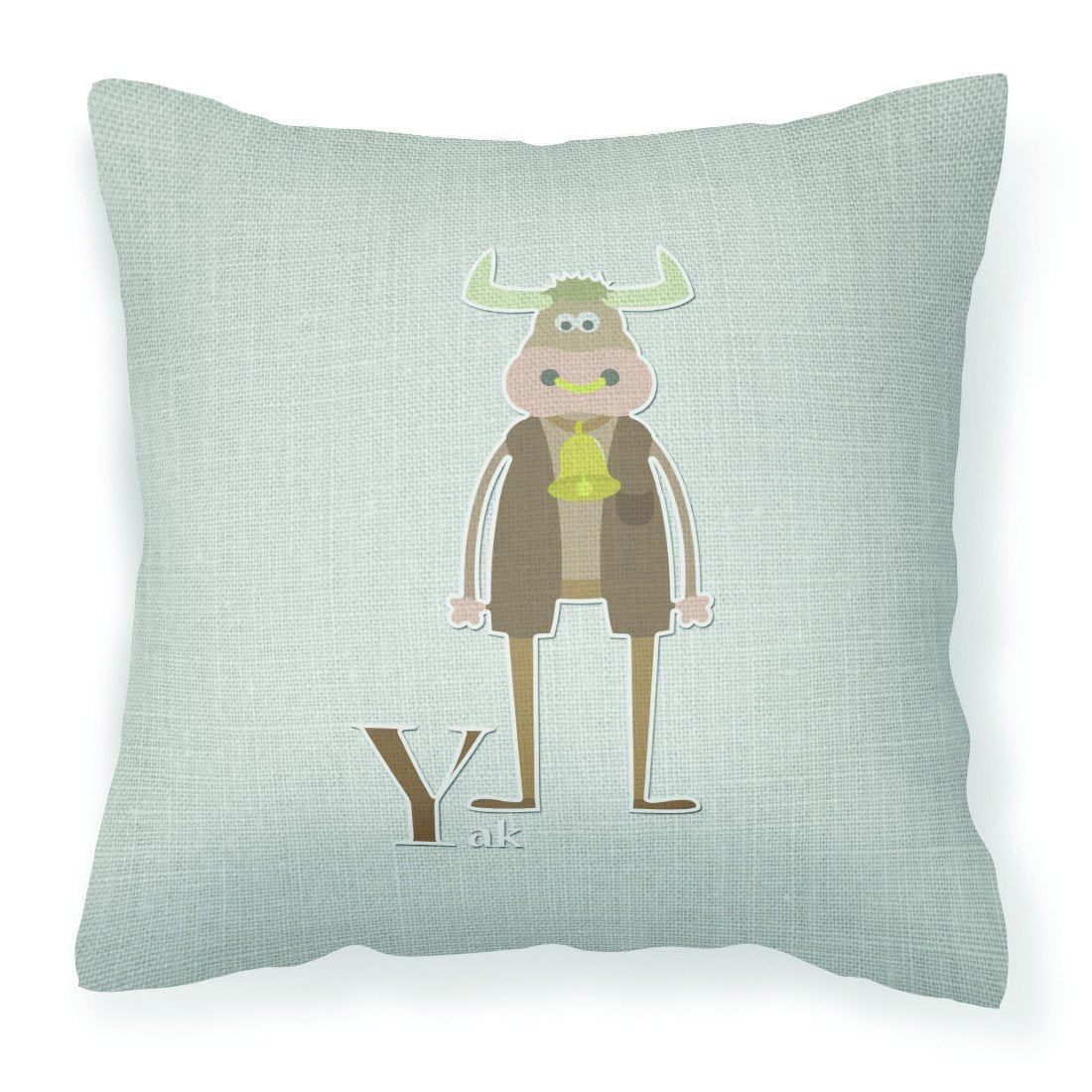 Alphabet Y for Yak Fabric Decorative Pillow BB5750PW1818 by Caroline's Treasures
